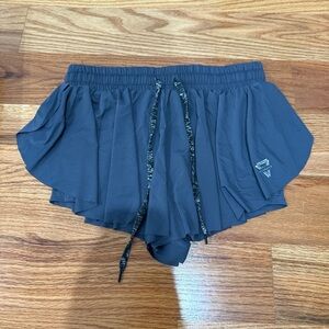 Women's Grey Flowy Athletic Shorts